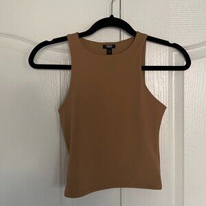 Express body contour Tan Brown Tank Top